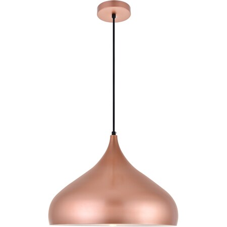 Living District Circa One Light Honey Gold Pendant LDPD2045HG